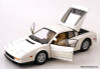 1984 Ferrari Testarossa, White w/ Figures 1:12 Diecast Model Car by KK Scale