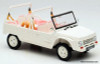 2023 Citroen Mehari, Eden Sorbet White & Pink 1:18 Diecast Model Car by Norev