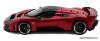 2024 Ferrari F80, Rossa Corsa Red (Black/Silver Wheels) 1:18 Diecast Model Car by Burago