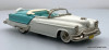 1953 Oldsmobile Fiesta Convertible, Blue/White 1:43 White Metal Model Car by The Brooklin Collection