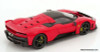 2024 Ferrari F80, Rossa Corsa Red (Black Wheels) 1:18 Diecast Model Car by Burago