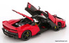 2024 Ferrari F80, Rossa Corsa Red (Black Wheels) 1:18 Diecast Model Car by Burago