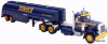 Peterbilt 359 Day Cab w/Tanker Trailer: Sunoco 1:87 ABS Plastic Model Truck by Brekina