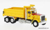 Peterbilt 359 Dump Truck, Yellow: Hawkins 1:87 Abs Plastic Model Truck by Brekina