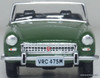1974 MG Midget, British Racing Green 1:76 Diecast Model Car by Oxford Diecast