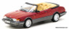 Saab 900 Turbo Convertible, Red 1:64 Diecast Model Car by Tarmac Works