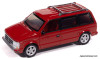 1989 Dodge Caravan Turbo, Flash Red 1:64 Diecast Model Car by Auto World
