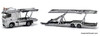 Mercedes Benz Actros MP5 Sleeper Tractor w/Car Transporter Trailer, Silver 1:64 Diecast Model Truck by Tiny