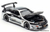 Toyota Supra GT300 Top Secret, Chrome Silver 1:64 Diecast Model Car by Pop Race