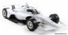 2025 NTT INDYCAR Series, Blank White Autograph Car (Super Speedway Confirguration) 1:18 Diecast Model Car by IXO