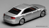 2008 Audi A8, Ice Silver Metallic 1:64 Diecast Model Car by MotorHelix