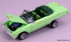 Chevrolet Impala West Coast Bouncing Cars, Avocado Green 1:64 Diecast Model Car by Fine Works64