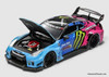 Nissan GT-R R35 LBWK Widebody, Monster Livery 1:64 Diecast Model Car by Demon King