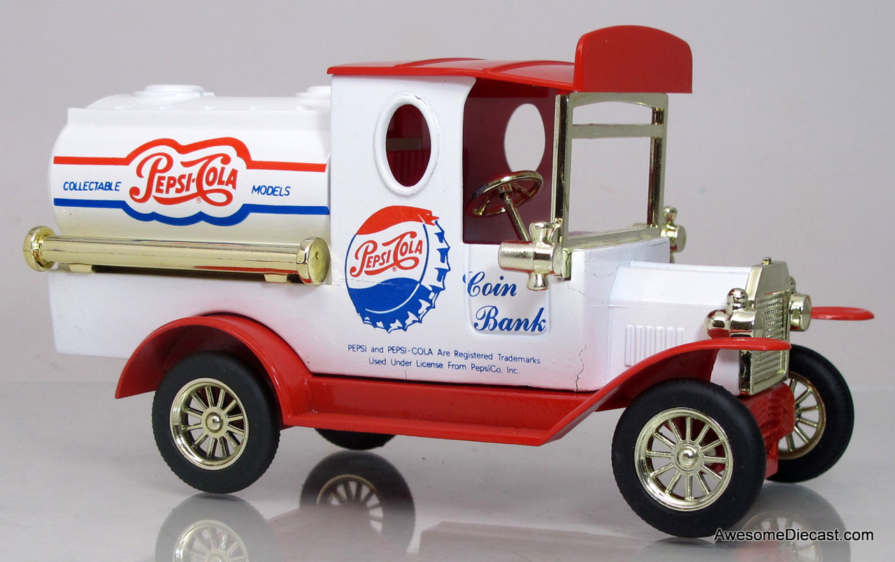 Golden Classic Diecast Pepsi Cola Delivery Truck Coin Bank ...