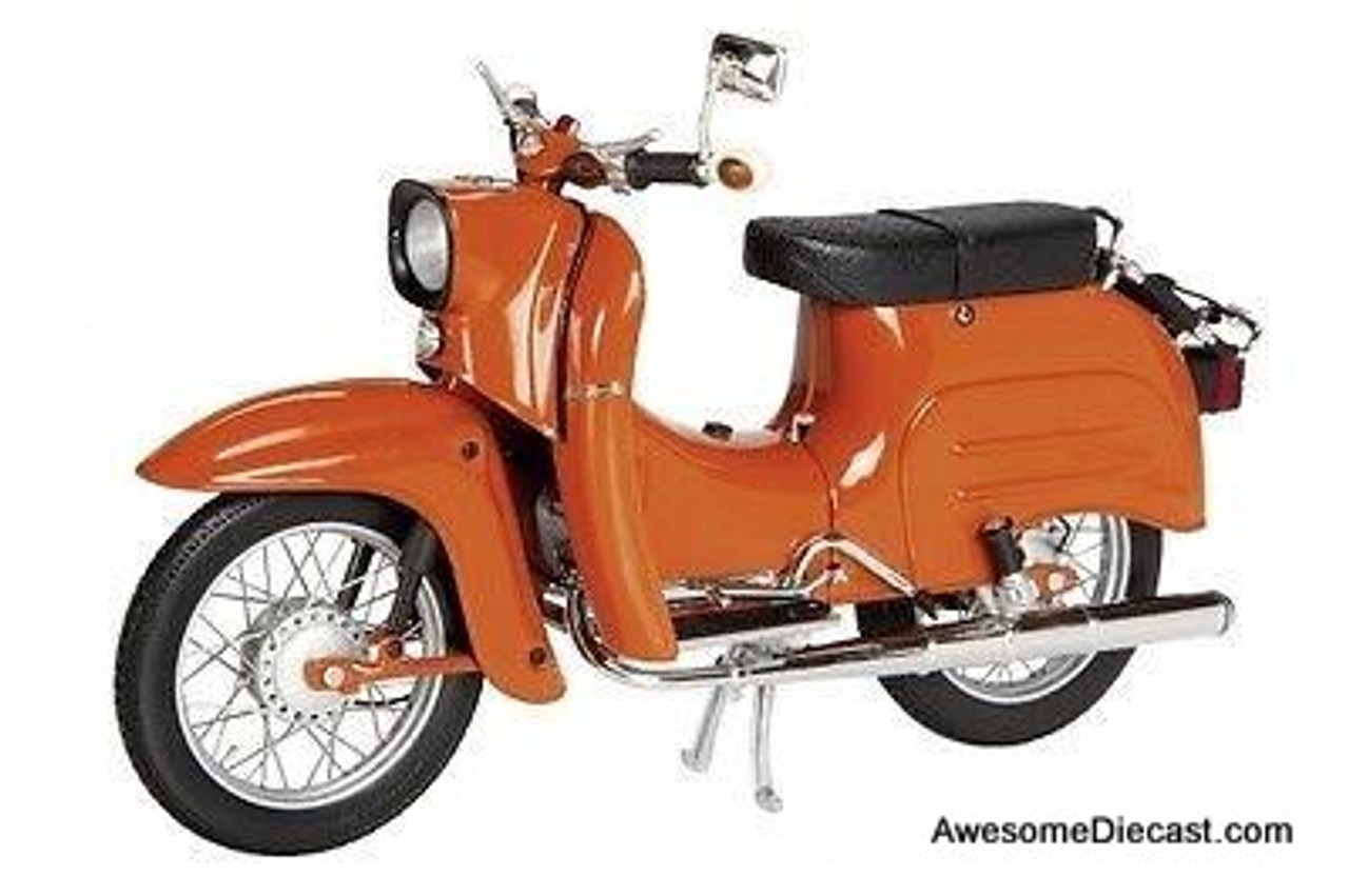 シュコー 1/10 シムソン シュワルベ KR51/1 ホワイト Schuco 1⁄10 Simson Schwalbe KR51 Bike Metal Diecast Model Car Toy Light  green