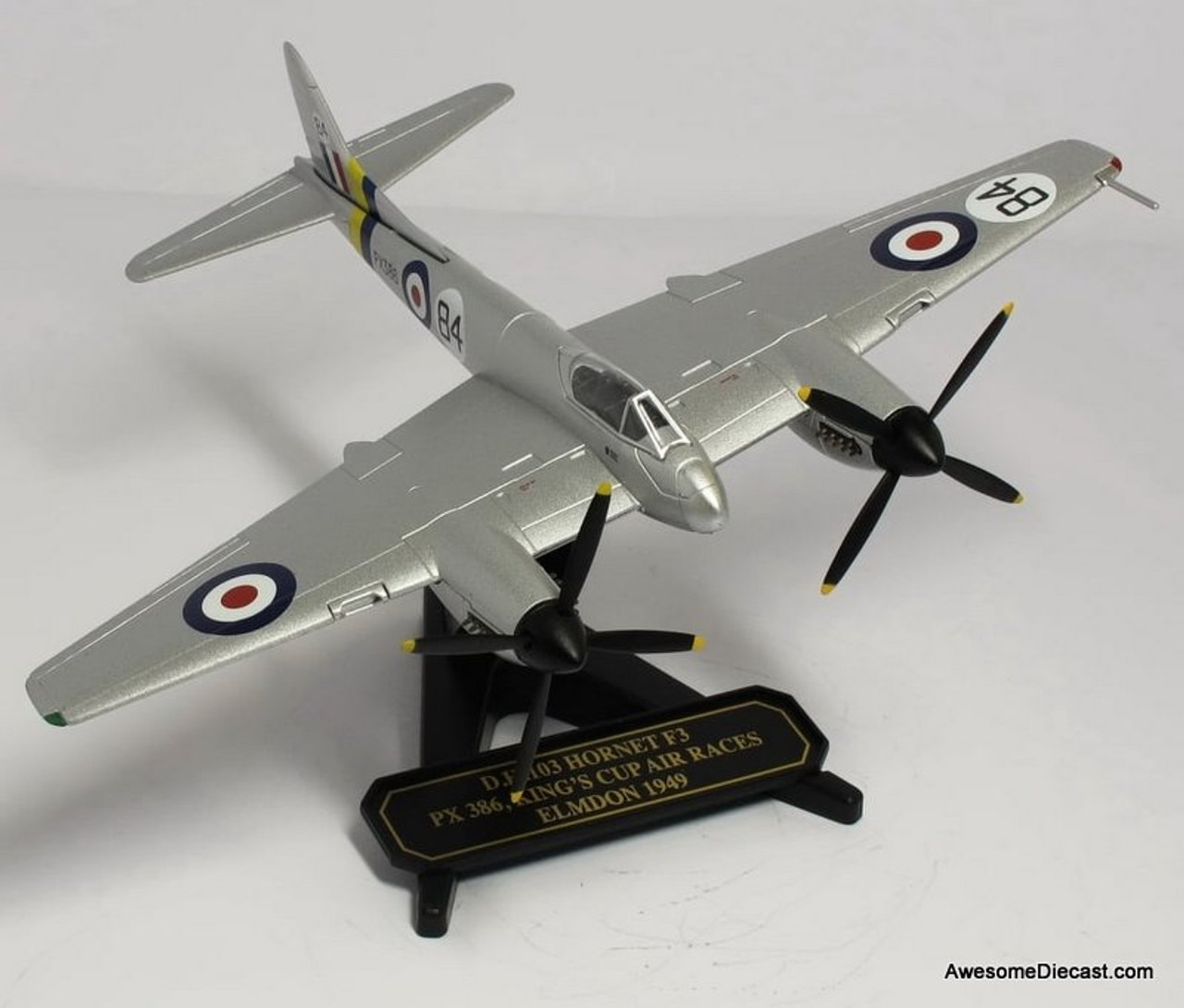 Oxford 1:72 De Havilland Hornet F3 Reg PX 386: Kings Cup Air Race