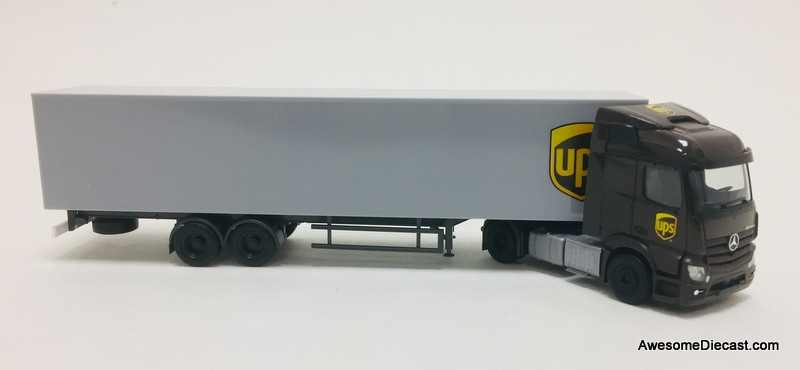 Herpa 1 87 Mercedes Benz Actros Tractor Trailer United Parcel Service Would it be at least 73'? herpa 1 87 mercedes benz actros tractor trailer united parcel service