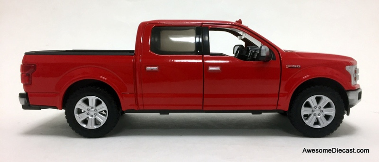 Motormax 1:27 2019 Ford F-150 Lariet Crew Cab, Red