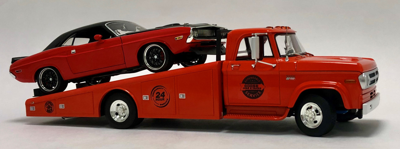 Acme 1 18 1970 Dodge D 300 Ramp Truck Burnt Orange
