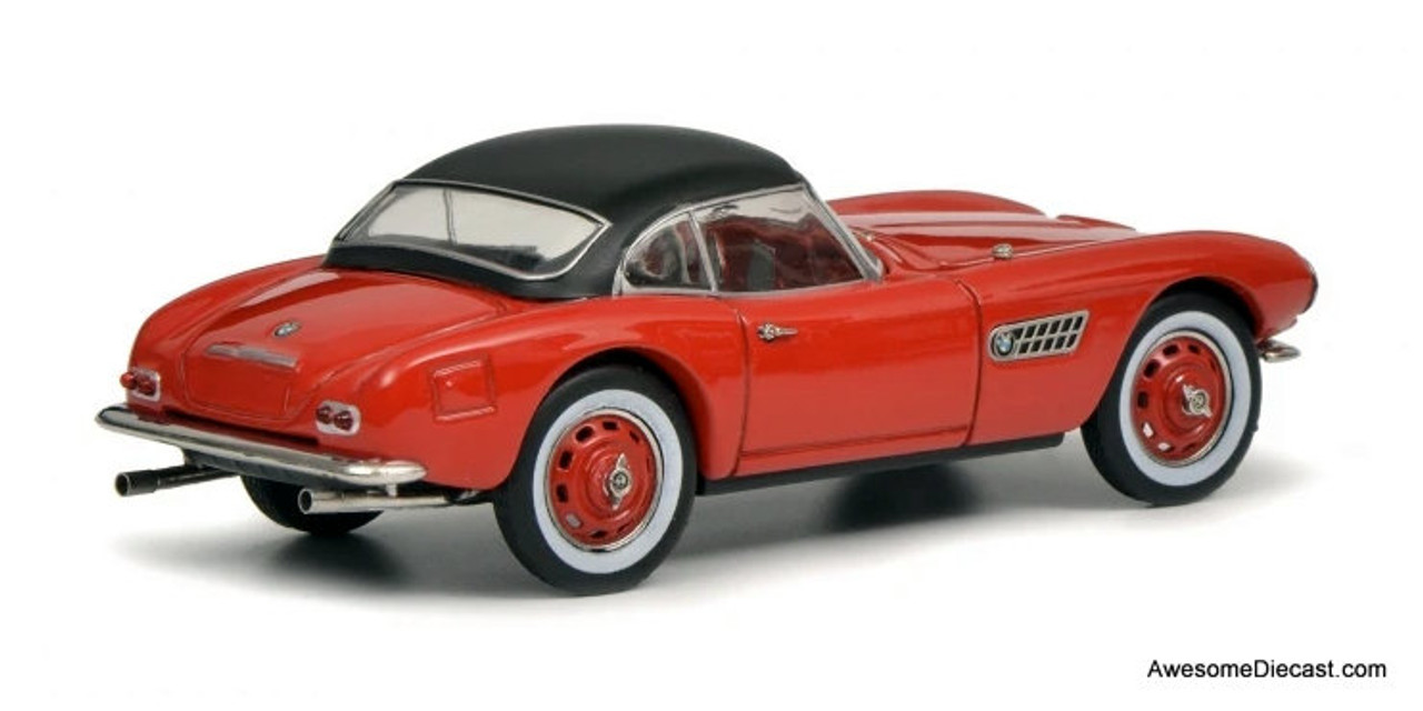 NOREV 1:18 Scale BMW 507 Cabriolet 1956 Red Alloy Diecast Car Model W Base 