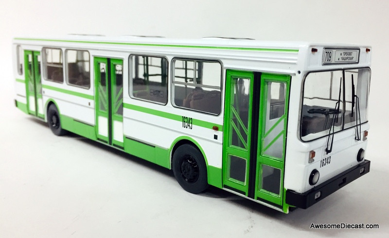 スポーツトイ・アクショントイ hspin envy serial number 3 SSM 1:43 Liaz 5256 White/Green: Moscow City Bus