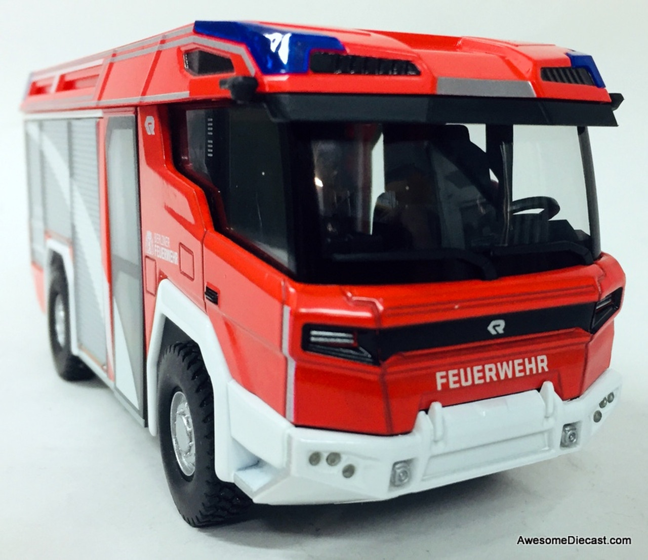 Wiking 1:43 Rosenbauer RT Electric Fire Truck: Berlin Fire Service, Germany