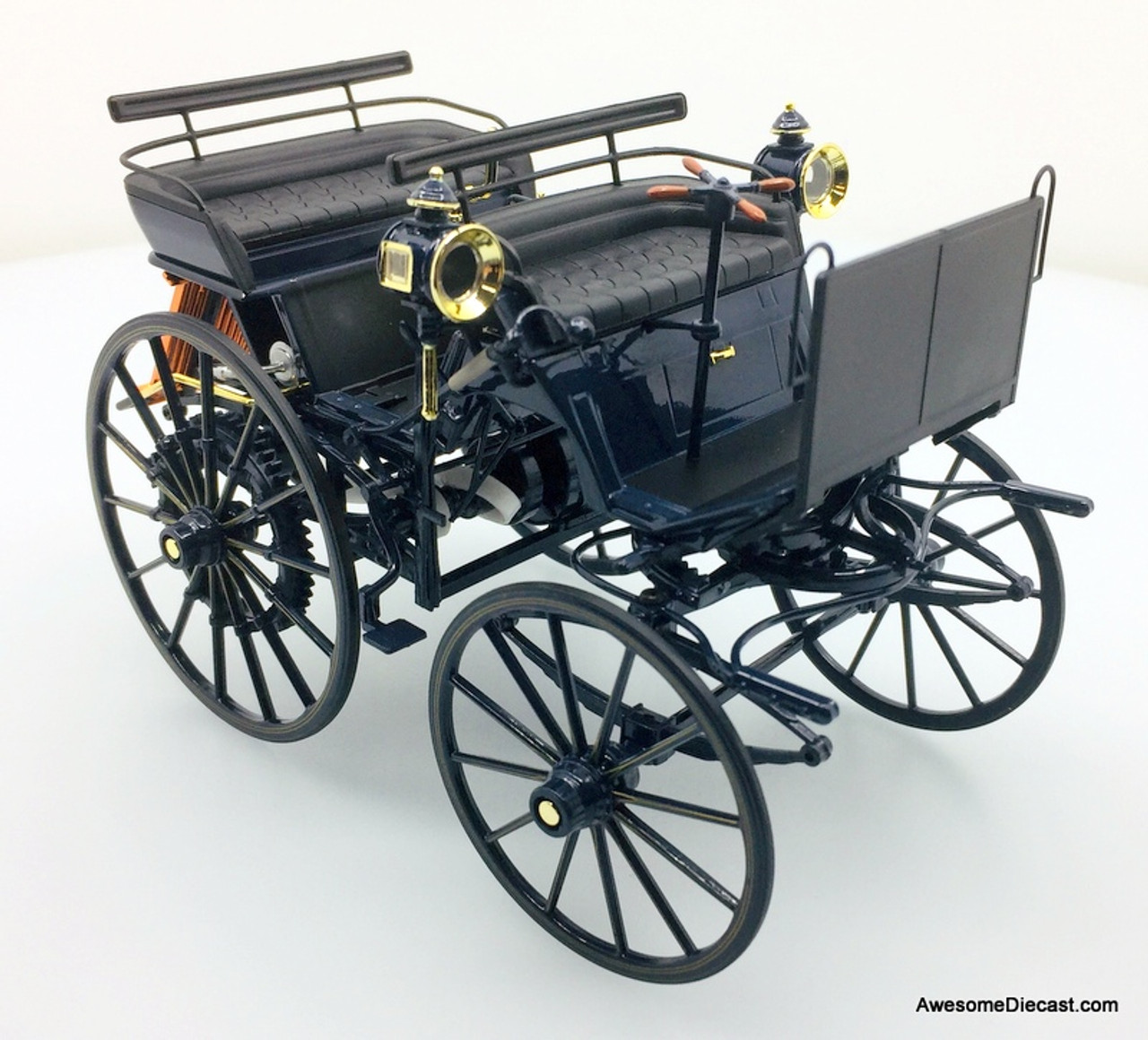 Norev Daimler Benz Motorized Carriage 1:18 1886, Blue