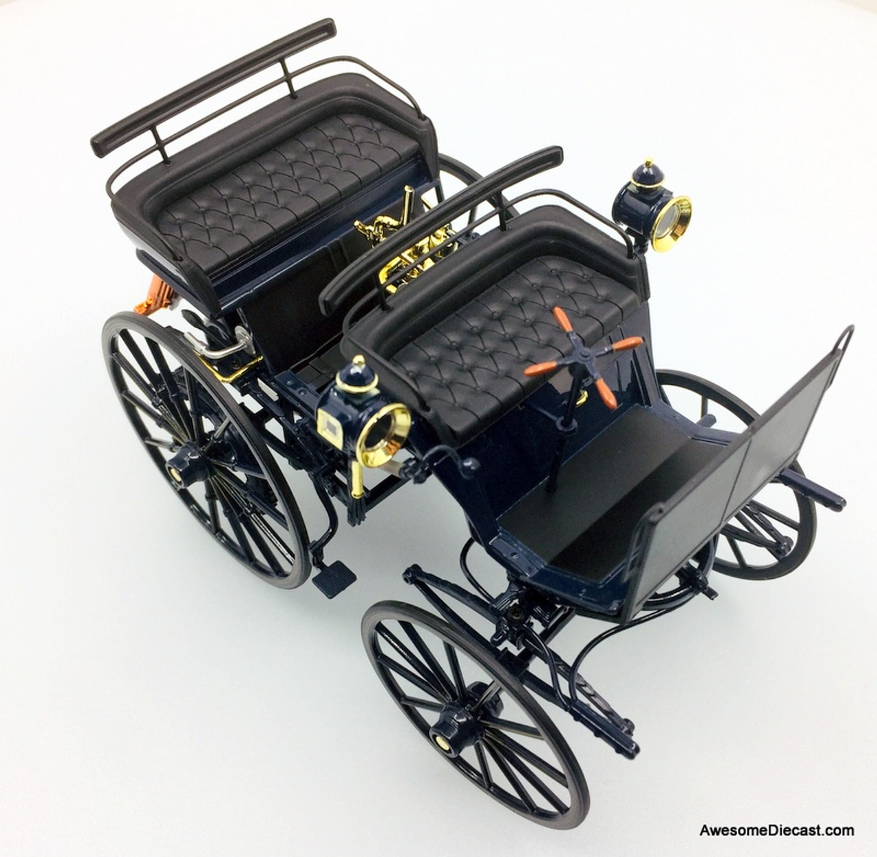 Norev 1:18 1886 Daimler Benz Motorized Carriage, Blue