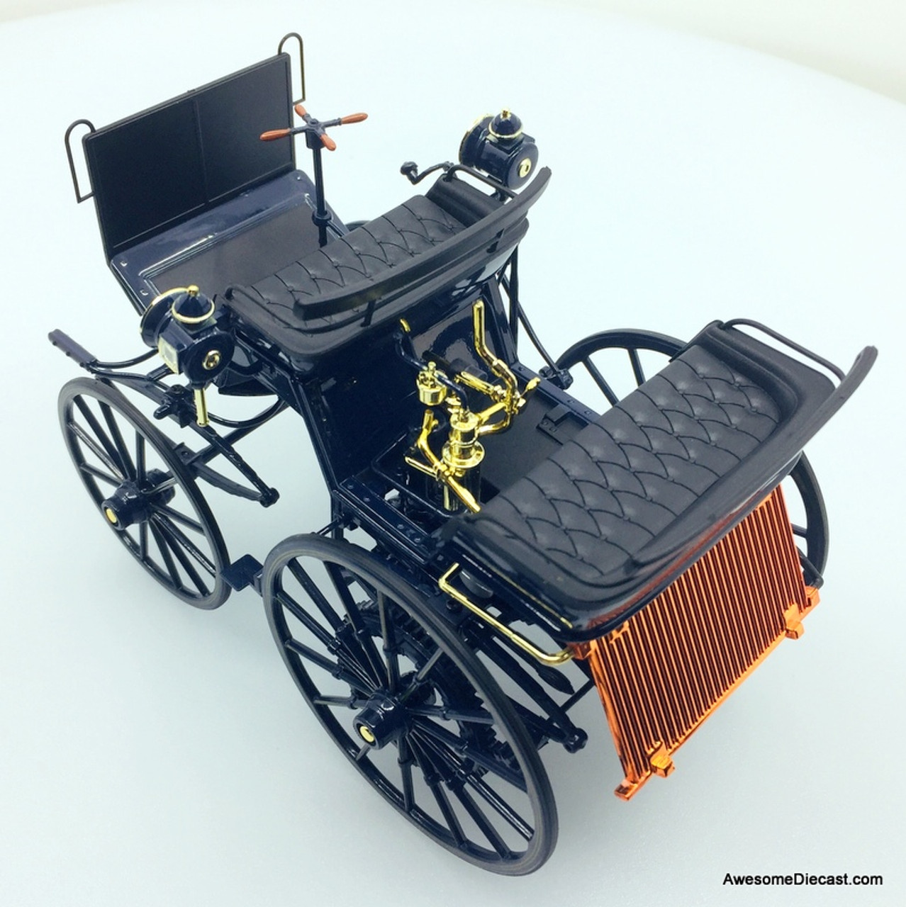 Norev 1:18 1886 Daimler Benz Motorized Carriage, Blue