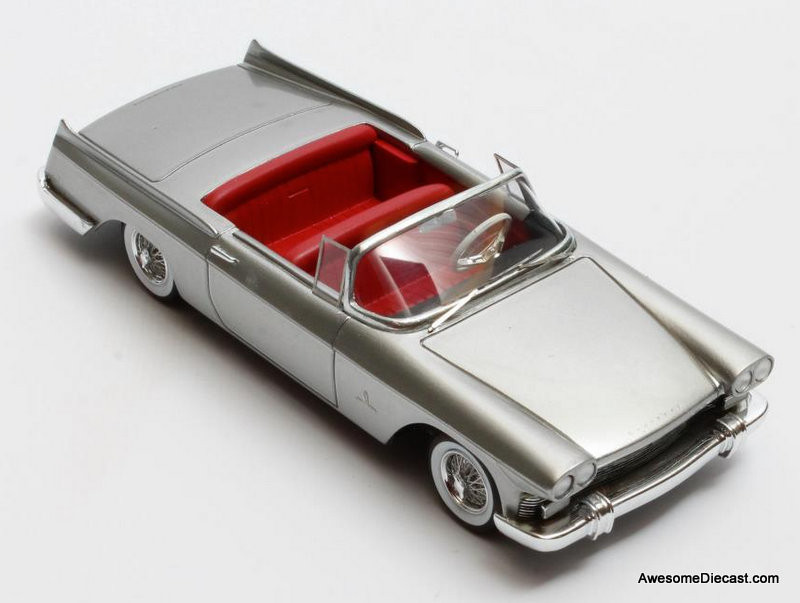 Matrix 1/43 – Cadillac Skylight Pininfarina Cabriolet – Argent – Modèle Résine – Neuf