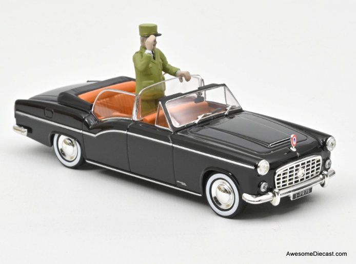 Norev 1:43 1968 Citroen 15CV Presidential Car w/Charles de Gaulle