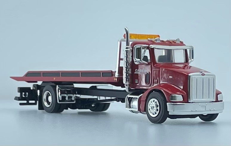 Modellino Peterbilt 389 In Scala 1:64 Con Letto Piatto - Colore Verde - Foto 5