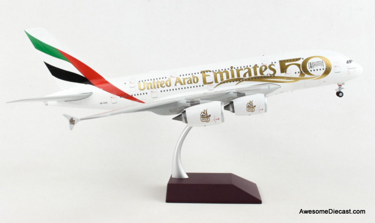 Gemini Jets 1:200 Airbus A380-800: Emirate Airlines, 50th Anniversary