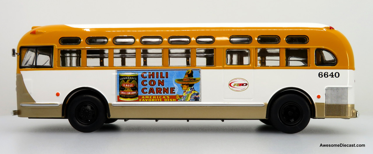 Iconic Replicas 1:43 1948 GM TDH 3610 Transit Bus: RTD Los Angeles 