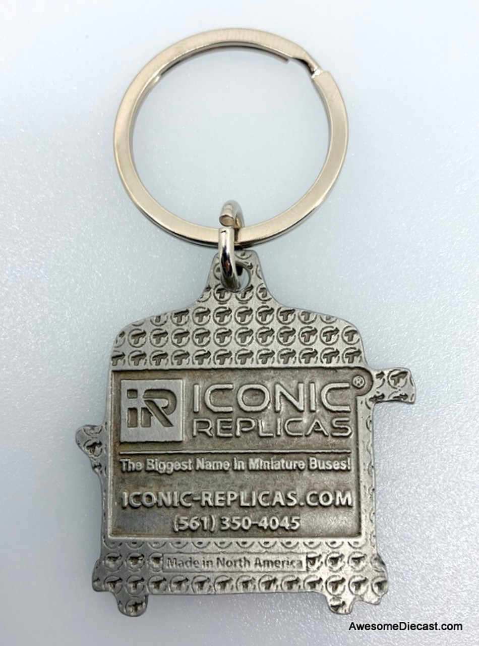 Iconic Replicas Limited Edition Metal Keychain: MCI Classic Transit Bus