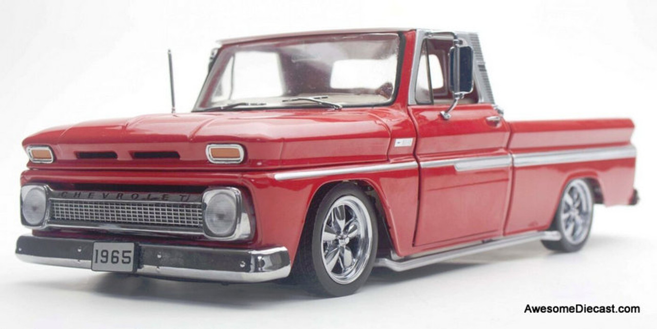 SunStar (サンスター) 1965 Chevy (シボレー) C-10 Styleside Pick Up トラック 1/18 Red  SS01361 ミニカ