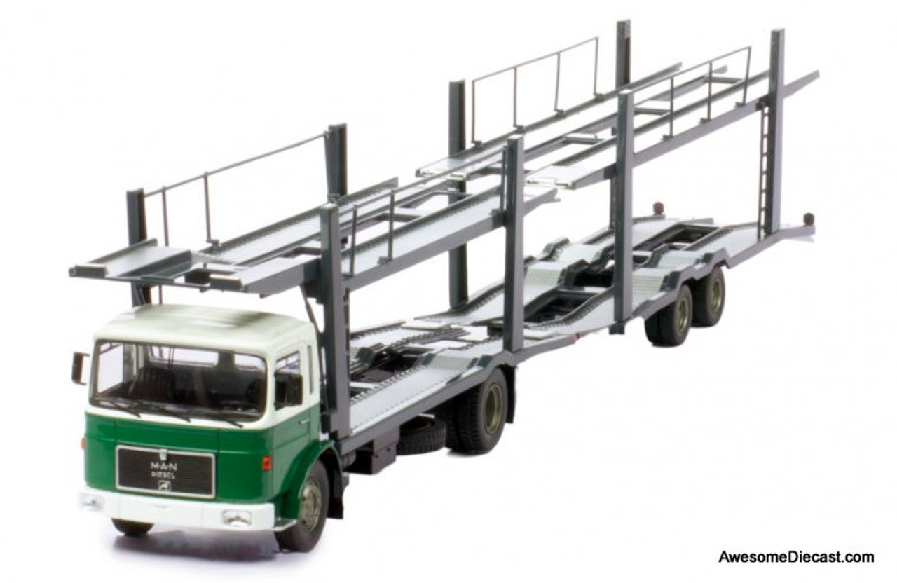 IXO 1:43 1970 MAN SM10 Tractor w/Car Transporter Trailer