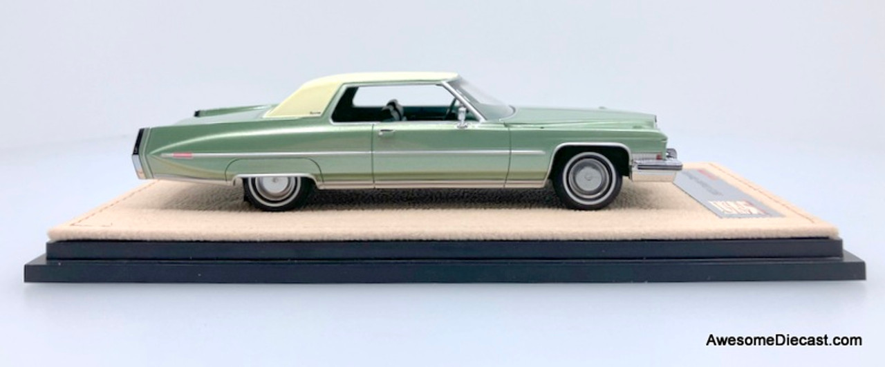 Stamp Models 1:43 1973 Cadillac Coupe Deville, Sage Metallic