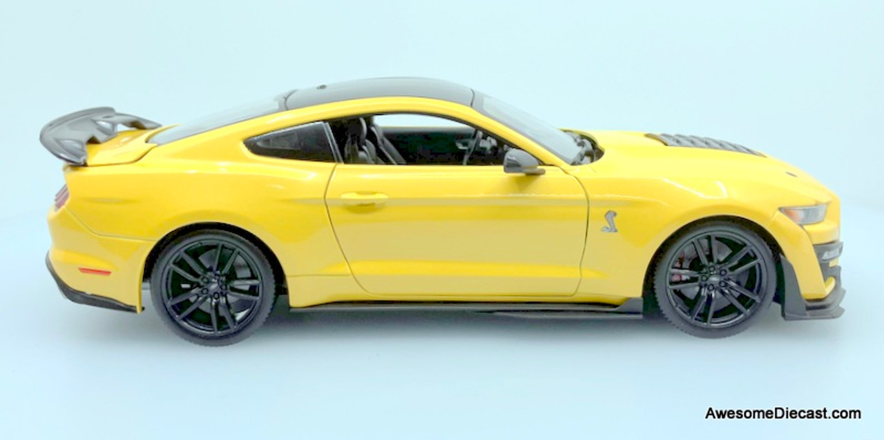 Maisto 1:18 2020 Mustang Shelby GT500, Metallic Yellow