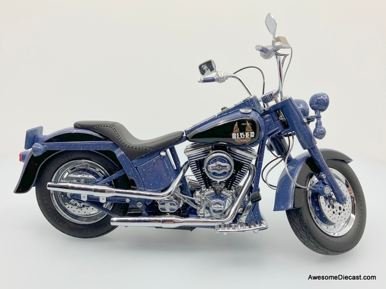 Franklin Mint 1:10 Harley Davidson Fatboy: Biker Blues