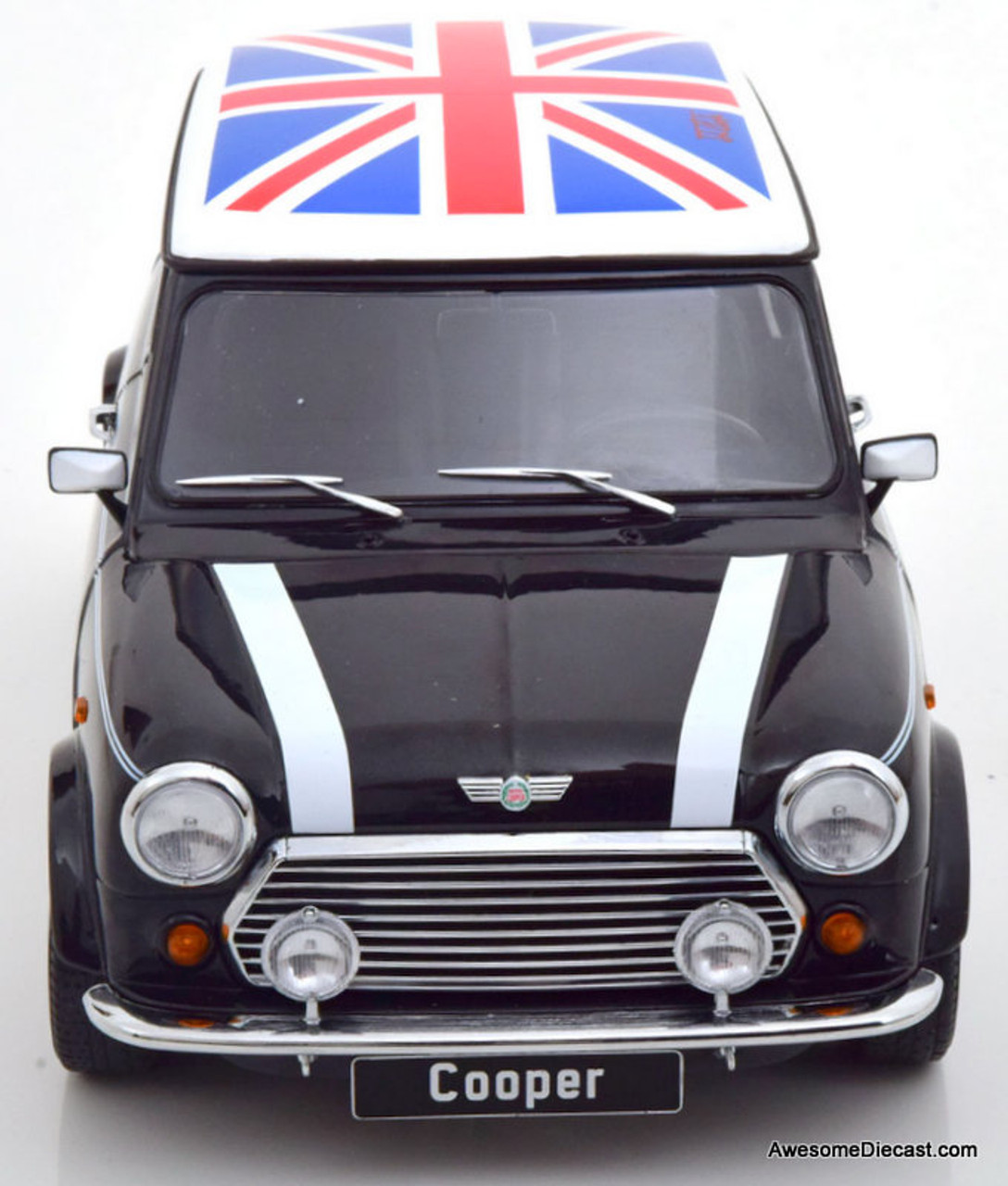 KK Scale 1:12 Mini Cooper, Black/Union Jack