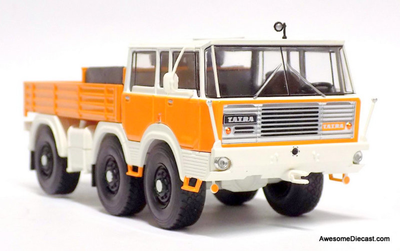 IXO 1:43 Tatra 813 6x6 Pick-Up Truck, Orange/White