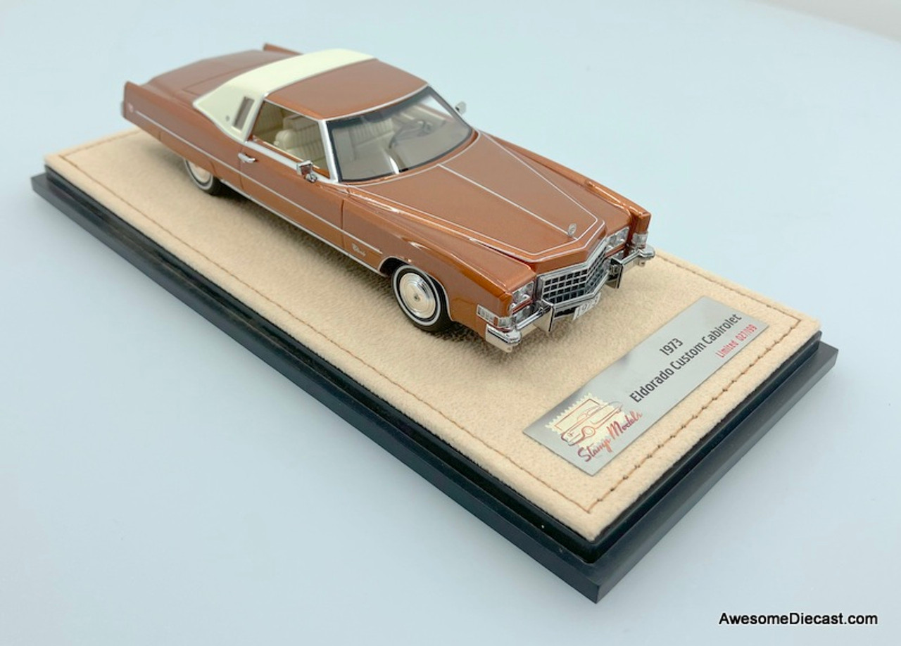 ミニカー STAMP MODELS Coupe DeVille 1973 Stamp Models 1:43 1973 Cadillac Coupe Deville, Antigua Blue