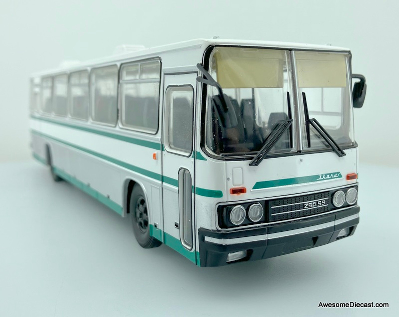  Premium ClassiXXs Soviet Russia IKARUS-250.59 Bus Blue-White  1/43 ABS Truck Pre-Built Model : Arts, Crafts & Sewing