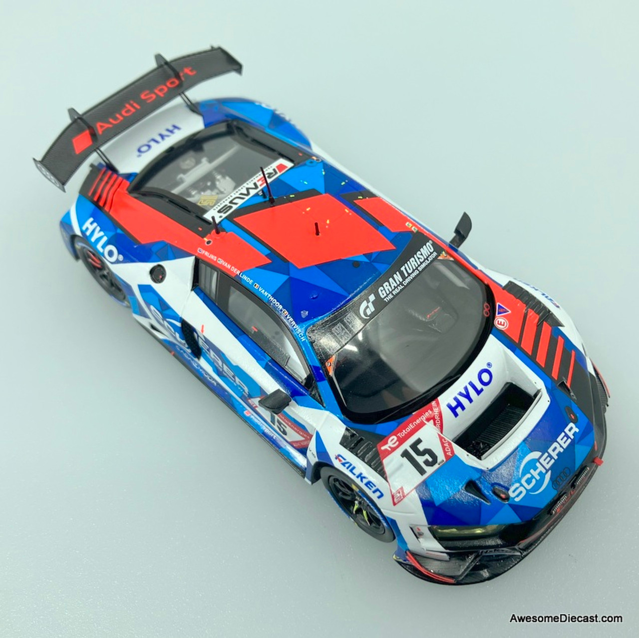 最新作即納◆未展示品! Spark modelドイツ特注 限定500個 1/43 アウディR8 LMS GT3 Audi Sport Team Phenix 2015年ニュルブルクリンク24時間レース レーシングカー