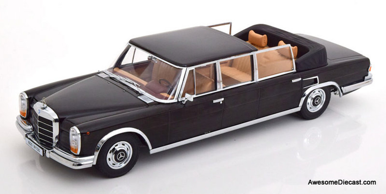 ポイント2倍 KKスケール KK scale 1/18 Mercedes Benz 600 W100 Landaulet 1964 ブラック  ダイキャスト製 メルセデス ベンツ