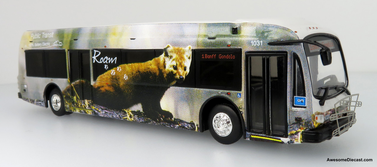 趣味 TRANSIT Iconic Replicas Proterra ZX5 Electric Transit Bus 1:87: Roam
