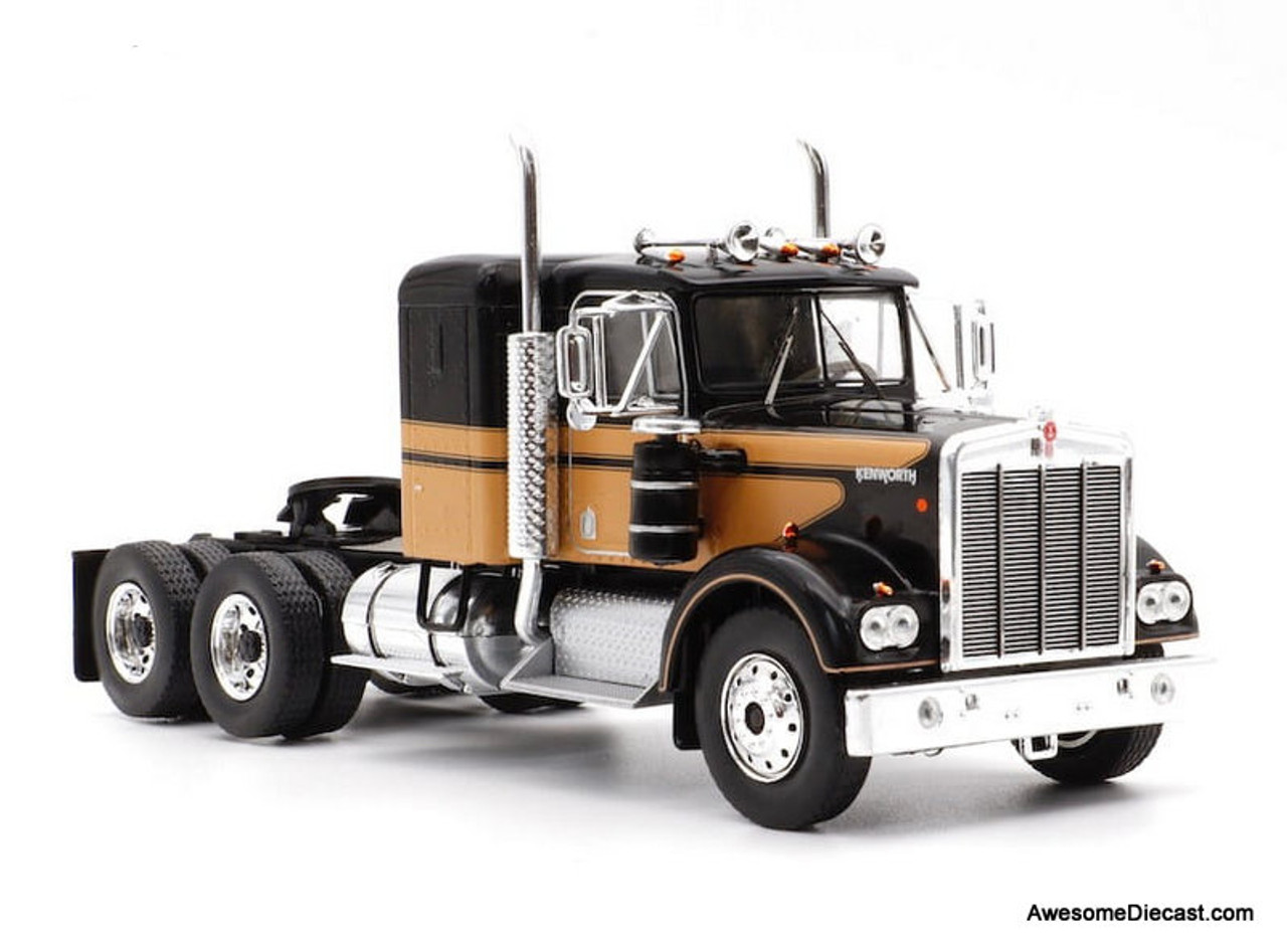 IXO 1:43 1976 Kenworth W900A Tractor, Black/Gold