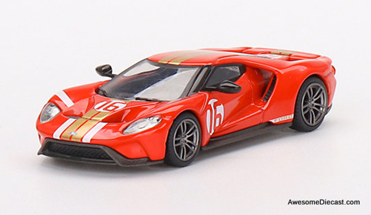 FORD GT HERITAGE EDITION MINI GT 1/64°