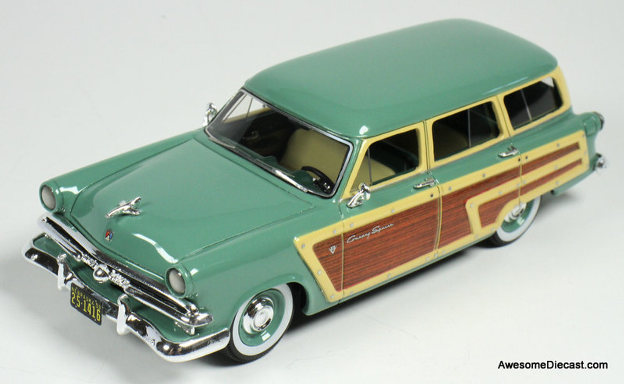 飾り台ミニチュアカーThe Classic Cars of the 50's 1950 Mercury Eight Coupe - Matte White w/ Metallic Orange